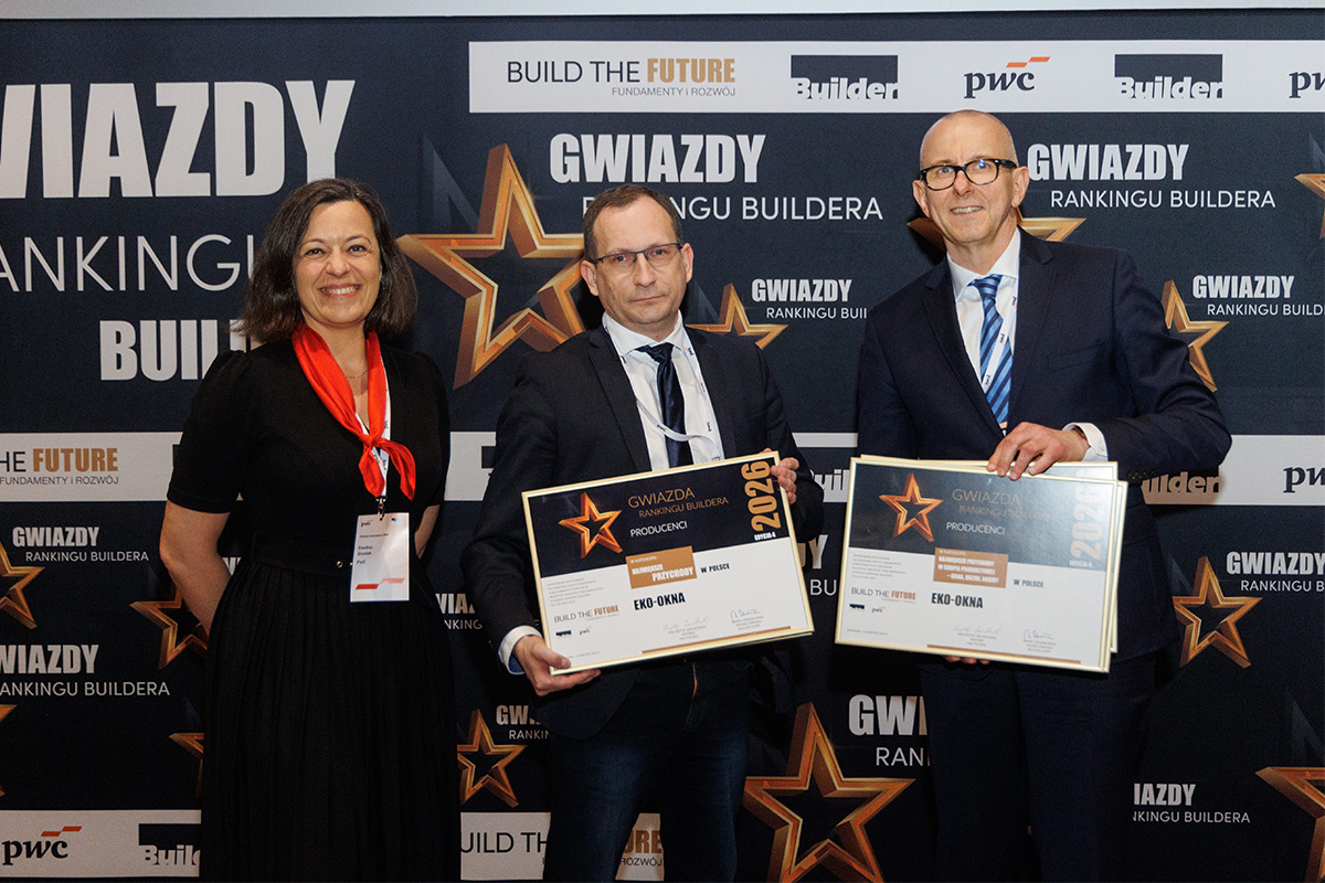 I cinque pilastri del successo. Eko-Okna S.A. con prestigiosi riconoscimenti nella Classifica Builder 2026