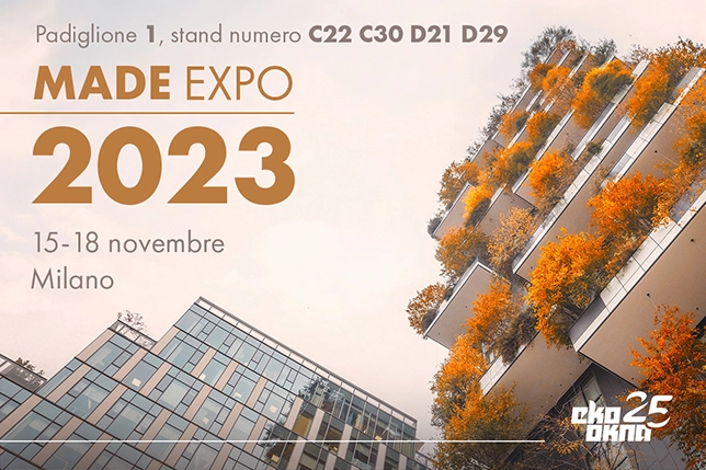 Ciao, Milano! Eko-Okna vanno al Made Expo 2023